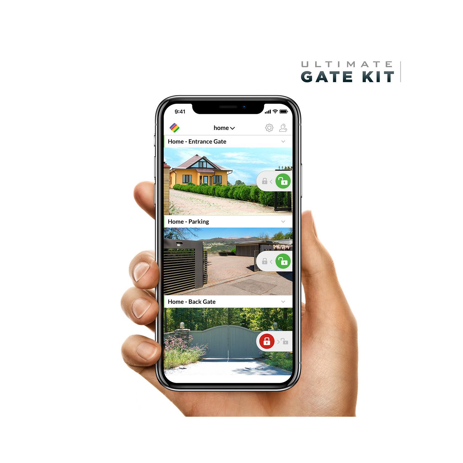 Full Gate automation kit with Video Surveillance