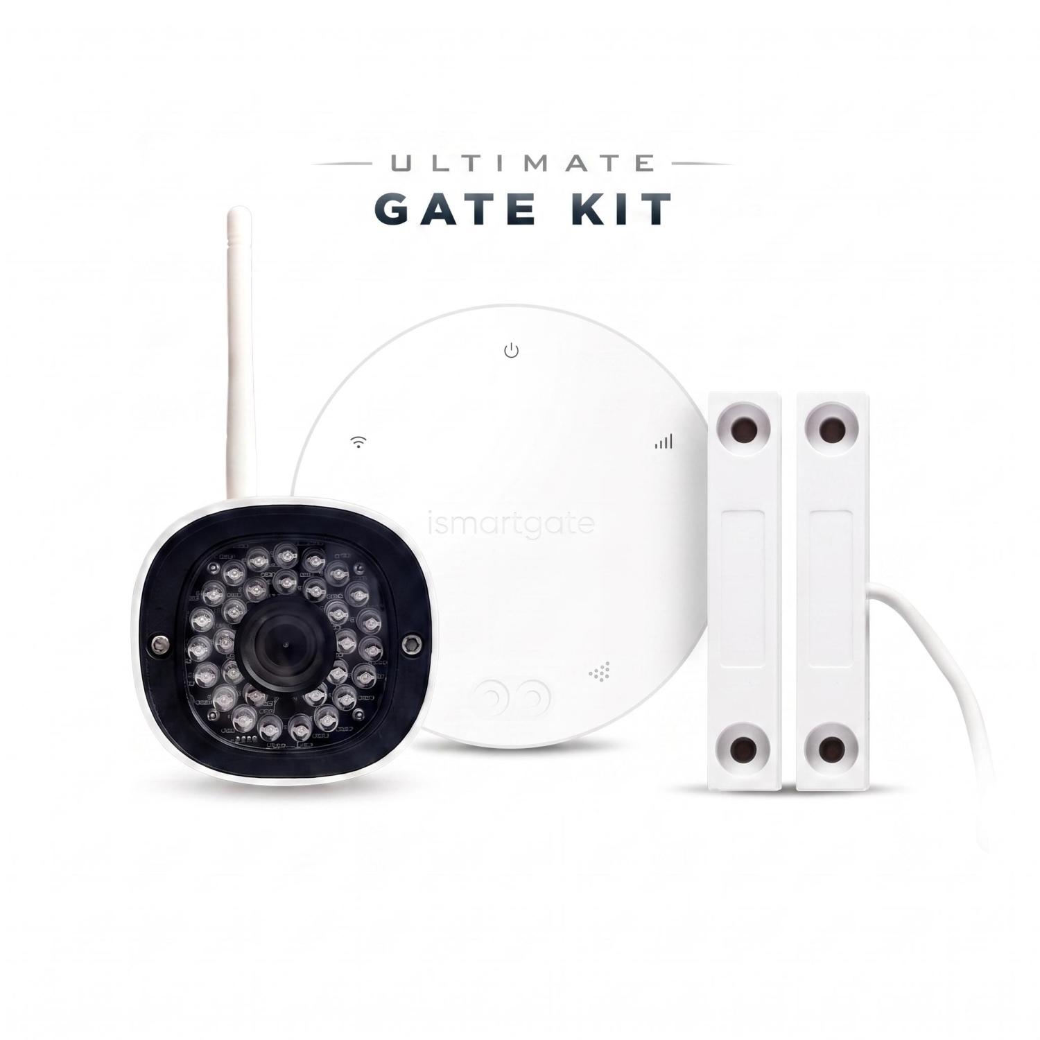 ismartgate mini smart opener wired sensor kit for one gate with Alexa and Google Home.