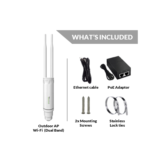 Outdoor Wi-Fi Repeater for Gates | Waterproof Dual Band