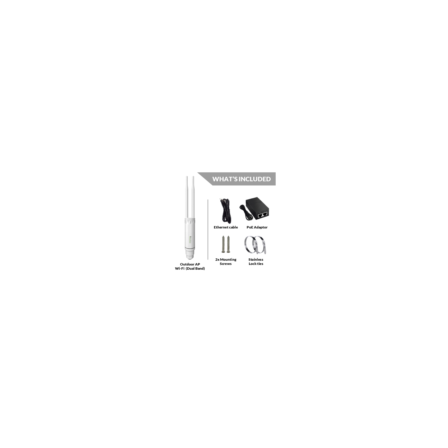 Outdoor Wi-Fi Repeater for Gates | Waterproof Dual Band